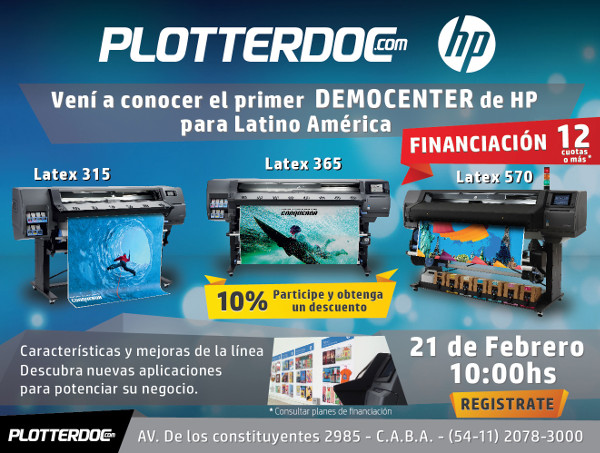Ven a conocer el primer DEMOCENTER de HP para Latino Amrica - 21 de Febrero, 10hs - Registrate aqu
